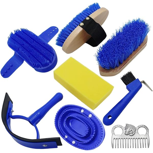 Amazon.co.jp: 10本 馬用ブラシ 馬 グルーミングセット 馬掃除ツール