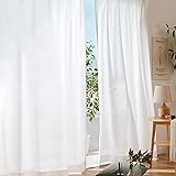 Gemarwel レースカーテン ミラー 小窓 100cm幅 108cm丈 2枚組 透けない 出窓用 遮光 遮熱 UVカット 断熱 保温 おしゃれ 既成 子供ルーム 部屋 居間 寝室 洗える 洗濯機対応
