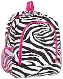 Ever Moda Pink Black Zebra Backpack School Bags [並行輸入品]