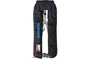 シマノ(SHIMANO) ライフジャケット 釣り 大人用 ラフトエアジャケット 肩掛けタイプ 桜マーク 国土交通省認定品 手動/自動膨脹式 VF-051K