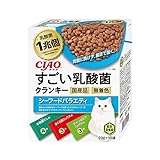 【2個セット】 いなばペットフード CIAO すごい乳酸菌クランキーBOX シーフードバラエティ 20g×10袋