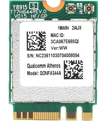 Amazon.co.jp: Deal4GO QCNFA435 QCA9377 802.11ac 433Mbps M.2 NGFF 