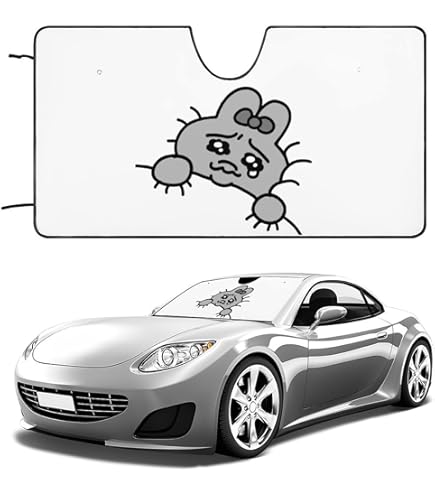 Amazon | んぽちゃむフロントサンシェード フロントガラス 車