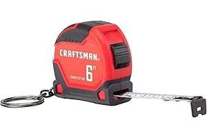 CRAFTSMAN Keychain Tape Measure, 6 FT (CMHT37106G)