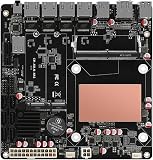 NASマザーボード N150 6ベイSATA3.0、4ポートi226 2.5GbE LAN搭載ミニITXメインボード、デュアルM.2 NVMe搭載ソフトルーターボードDDR5、PCle3.0 x4。