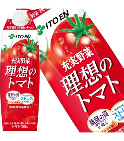 Amazon.co.jp: 伊藤園 充実野菜 理想のトマト 1L 紙パック×24本［6本×4