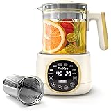Feekaa 電気ケトル ガラス ケトル温度調節（±1℃） 保温機能付き 予約 1.3L 湯沸かしケトル お茶/コーヒー/粉ミルク/お湯/インスタントラーメン 電子ケトル 調乳ポット 耐熱ガラス 茶漉し
