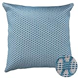 (デコノヴォ) Deconovo ハチの巣パターンファッショナブルソファクッションカバー 18x18 Inch CS24633