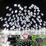 Tutent イルミネーションライト 100LED 10M ソーラー充電式 フラワーライト フェアリーライト ガーデン/芝生/パティオ/クリスマスツリー/パーティー/屋内/屋外用装飾ライト PSE認証