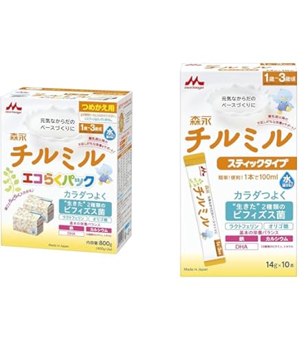 Amazon.co.jp: 森永 チルミル エコらくパック つめかえ用 800g(400g×2
