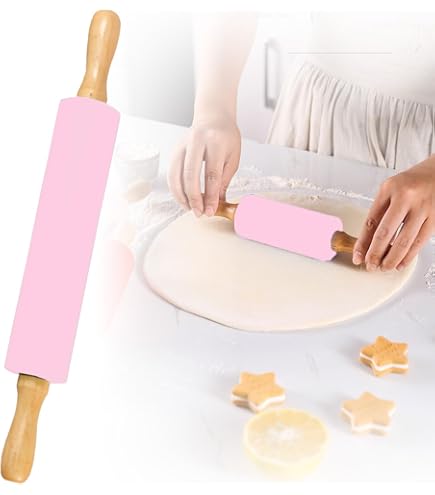 Amazon | ローリングピン シリコン製 めん棒 粘くない 抗菌性 麺棒