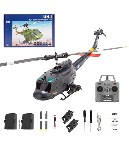 Amazon | RC ERA C032 Huey UH-1のヘリコプターは機体の刃のモーター
