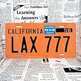 好きな文字に出来るアメリカナンバープレート / 大(US車用)-31x15cm / カリフォルニア50年代