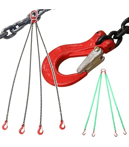 Amazon.co.jp: フック付き 4本吊り チェーンスリング2．2t