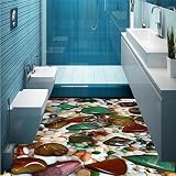 Sproud モダンな絵画 Stickerfloor 壁画 Hd 色自然石 Non-Slip 防水厚み粘着シルク布壁紙 250 Cmx 175 Cm