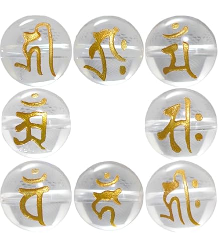 Amazon.co.jp: 【石流通センター】【彫刻ビーズ】水晶 16mm (素彫り 