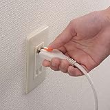OHM 作業用延長コード らく抜き　ロック式 3m白 1個口