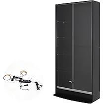 JAJAN 引き戸ハイタイプガラスケース 幅83cm 本体 ＋ LED（ホワイト）セット 】コレクションラック ワイド