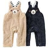 Piccolo (ピッコロ) ボアオーバーオール (70～90cm) キムラタンの子供服 (34318-183) ネイビーブルー 70