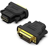 BENFEI 2個 DVI-HDMI、双方向DVI（DVI-D）-HDMIオス-メスアダプター、金メッキコード
