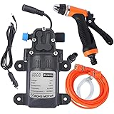 YOUOR 洗車機キット,高圧洗車機キット12V電動ポンプ+ウォッシュスプレー2モード+電源ケーブル+ホース