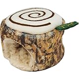 ミニアニマン ハムスターのふわふわ切り株ベッド ポリエステル 8L x 8W x 6H cm
