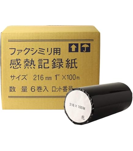 Amazon | officeネット FAX用 感熱ロール紙 A4 210mm × 100m × 25.4mm