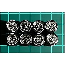 Amazon.co.jp: 1/64 カスタム ホイール 4台分 メッシュ＆5本