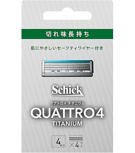 Amazon.co.jp: Schick(シック) クアトロ4チタニウム 4枚刃 替刃(8コ入