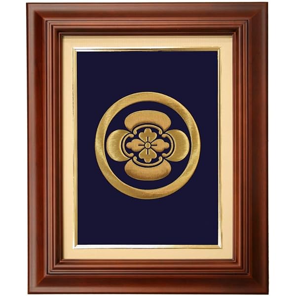 Amazon.co.jp: 吊り下げ金具家紋刺繍額/色紙サイズ/SK-100 : 北斗園
