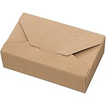 Amazon | 日本製 無地 ギフトボックス 7cm × 7cm × 2.5cm 茶色