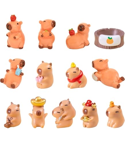 Amazon.co.jp: カピバラフィギュア、ミニカピバラ樹脂フィギュア