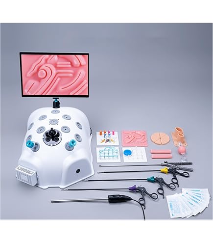 腹腔鏡練習用シュミレーター　ラパスタ　ポート付き Amazon.co.jp: 腹腔鏡シミュレーショントレーニングボックスキット、内
