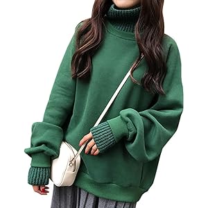 J.STORE [ジェイストア] トップス トレーナー スウェット ニット 長袖 ハイネック ボリューム レディース M…