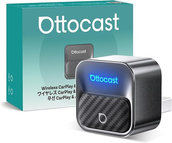 【公式】OTTOCAST オットキャスト Mini Core 2026最新 Ottocast ワイヤレスCarPlay/Android Autoアダプター ミニ 純正有線CarPlay/Android Auto対応車専用 Bluetooth音楽/通話対応 プラグ&プレイ 自動接続 98%以上の車種適合 USB-Type A&C対応 技適認証取得済 - 1