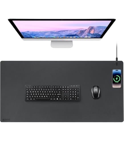 カカオフレンズ　高速ワイヤレスデスクマット充電器 41gHLxMxOYL.jpg