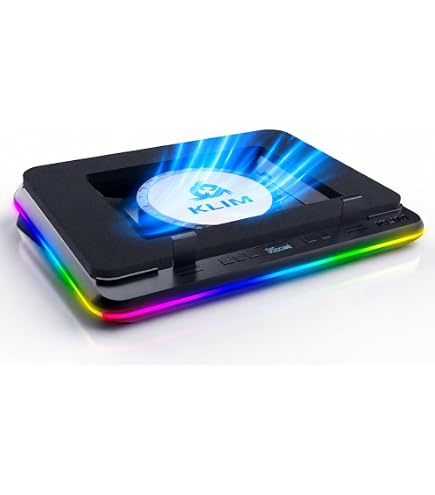 KLIM Ultimate RGB ノートパソコン冷却パッド Amazon.co.jp: KLIM Ultimate - LED リム付き RGB ノートパソコン冷却