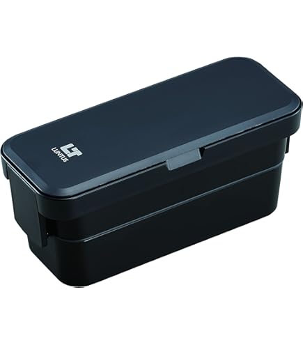 Amazon｜OSK ランチボックス二段 ブラック BLW-38D｜ランチバッグ