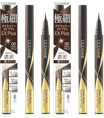 Amazon.co.jp: セザンヌ 極細アイライナーEXプラス 00 ブラウン