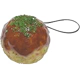 志賀サンプル 職人すとらっぷ たこ焼き 食品サンプル 4.5×4.5×4cm ストラップ長さ6cm