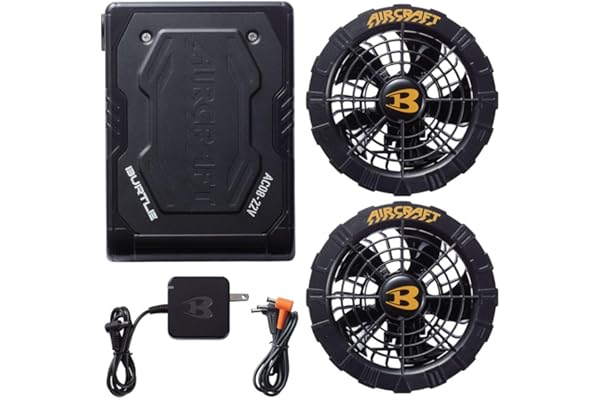 バートル 2024年 エアークラフト 22V リチウムイオンバッテリー&ファンユニットセット AC08 AC08-1 AC08-2 アウトドア、釣り、作業服、空調作業服用