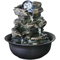 【格安❗️匿名発送‼️8点セット/デスクトップ噴水】豪華 和 風流 インテリア 置物 Amazon.co.jp: LINGNI デスクトップ噴水 樹脂 卓上 室内噴水