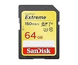 【 サンディスク 正規品 】 SDカード 64GB SDXC Class10 UHS-I U3 V30 SanDisk Extreme SDSDXV6-064G-GHENN エコパッケージ