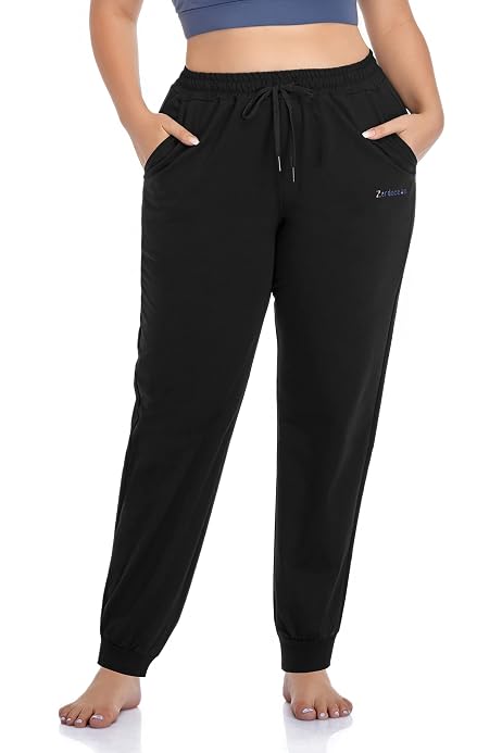 Gboomo Womens Plus Size Sweatpants High 
