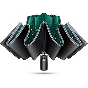 TSUNEO 【傘専門 逆折り式 10本骨】 折りたたみ傘 自動開閉 軽量 メンズ レディース 折り畳み傘 軽量 晴雨兼…
