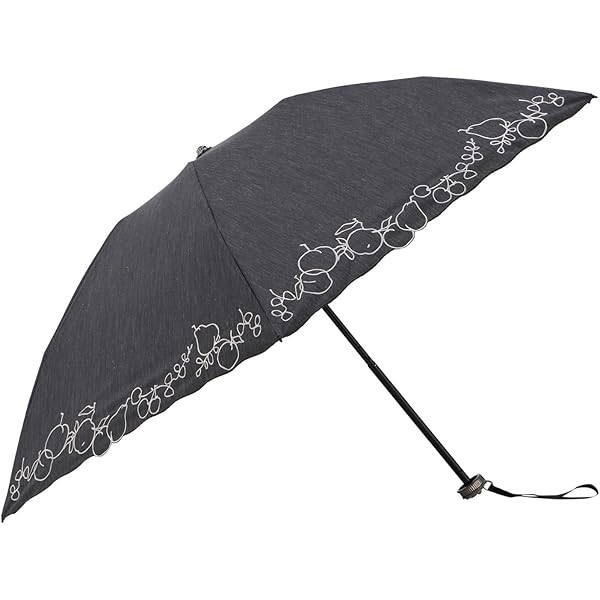 新品JILL STUART 折りたたみ日傘 ブラック/ホワイト　ジルスチュアート JILL STUART ジル スチュアート JILLSTUART 日傘 遮光 晴雨兼用