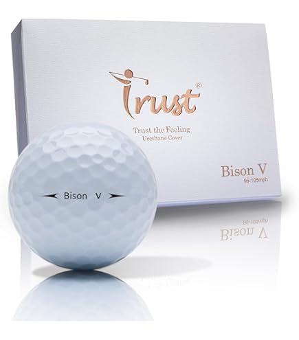 TrustトラストゴルフボールBison V Power 飛ぶ 圧倒的な飛距離 狙ったところに止まる 心地よい手応え ウレタンカバー3ピース ヘッドスピ Amazon.co.jp: TrustトラストゴルフボールBison X Power 飛ぶ 圧倒的な