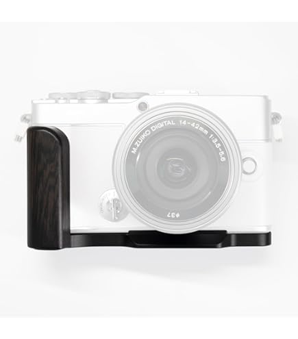 新品 OLYMPUS EP7用ハンドグリップ （黒檀/アルミニウム) Amazon | アルミニウム合金ベースプレートQR Lハンドルプレート