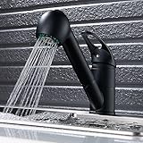 Wrightjp キッチン水栓　キッチン蛇口　洗面蛇口　冷熱切換え混合水栓　シングルレバー　ホース引出し式　2wayの吐水式　シャワー　整流切替可能　360度自由回転