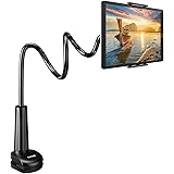 Gooseneck Tablet Holder Stand for Bed: Tryone Adjustable Flexible Arm Tablets Mount Clamp on Table Compatible with iPad Air M